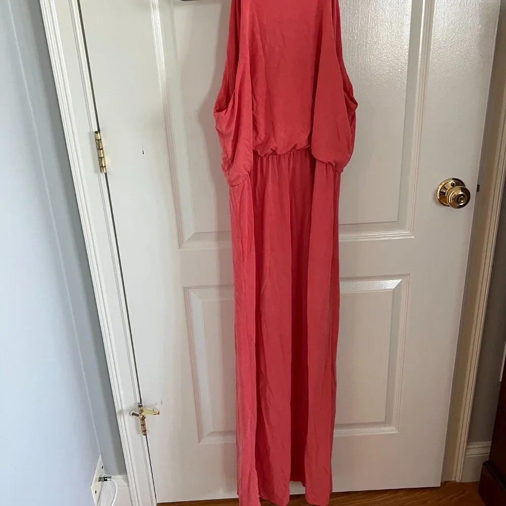 Gap coral halter maxi dress - Picture 4 of 9